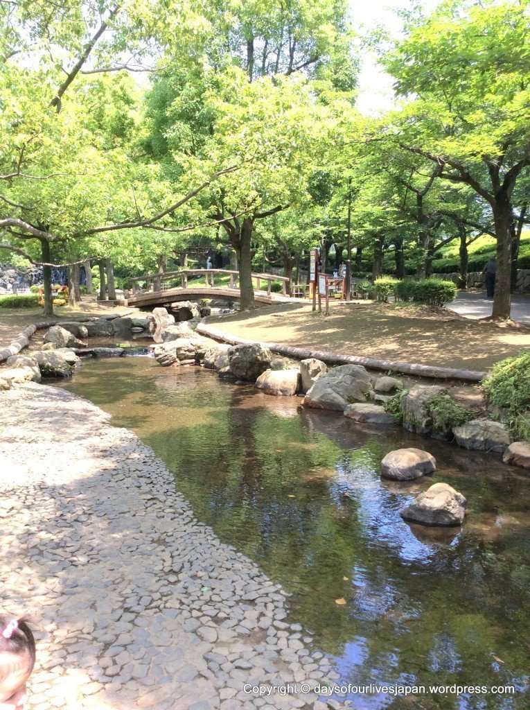 Water play wading river maruyama park